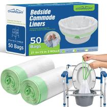 Sacos para Banheiro Portátil Charmount Pacote com 50 Unidades à Prova de Vazamentos