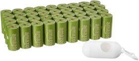 Sacos para cocô de cachorro Amazon Basics, 540 unidades, pacote com 36 unidades com dispensador