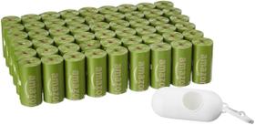 Sacos para cocô de cachorro Amazon Basics 810 unidades com dispensador e clipe