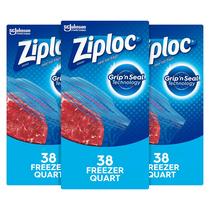 Sacos para congelação Ziploc Grip 'n Seal Technology 1L (38x3) 114 sacos Sacos para congelação Ziploc Grip 'n Seal Technology 1L (38x3) 114 sacos