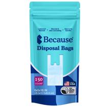Sacos para descarte de incontinência porque são muito grandes, 150 unidades Sacos para descarte de incontinência porque são muito grandes, 150 unidades