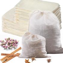 Sacos para especiarias Lukdin 30 peças de algodão 10x15 cm e 15x20 cm Sacos para especiarias Lukdin 30 peças de algodão 10x15 cm e 15x20 cm