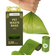 Sacos para fezes de cachorro sem perfume, extra espessos, 23 x 33 cm, 120 unidades