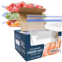 Sacos para freezer DiRose, refecháveis, tamanho de um litro (pacote com 200)
