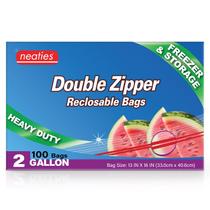 Sacos para freezer Neaties de 7,6 litros com tecnologia de vedação dupla, pacote com 100 Sacos para freezer Neaties de 7,6 litros com tecnologia de vedação dupla, pacote com 100