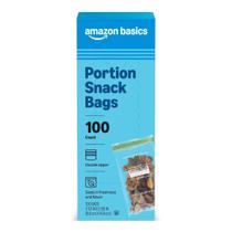 Sacos para Lanches Amazon Basics 100 Unidades 8,8x15 cm Fecho Duplo Sacos para Lanches Amazon Basics 100 Unidades 8,8x15 cm Fecho Duplo
