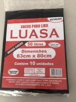 Sacos para lixo 50 l Luasa 10 pacote c/ 10 un. Sacos para lixo 50 l Luasa 10 pacote c/ 10 un.
