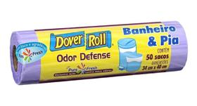 Sacos Para Lixo Anti Odor Cheiro Defense Banheiro E Pia 50un - Dover Roll