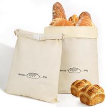 Sacos para pão LDJRCP 2 unidades XL em linho com cera de abelha reutilizáveis Sacos para pão LDJRCP 2 unidades XL em linho com cera de abelha reutilizáveis