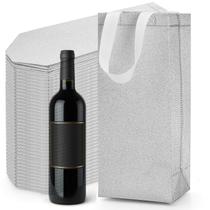 Sacos para Presente Peohud Pacote com 50 Sacolas Reutilizáveis para Vinho 14 cm A