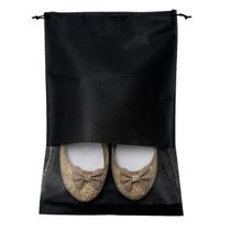 Sacos para Sapatos Calçados de TNT 28cm x 40cm com visor transparente Organizador de Armário e Viagem - kit 10 peças