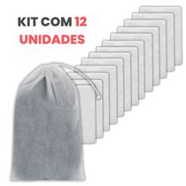 Sacos Para Sapatos e Roupas de Tnt Sem Visor 12un - 3J Variedades