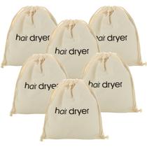 Sacos para secador de cabelo WOPPLXY Drawstring Bag Container, pacote com 6 Sacos para secador de cabelo WOPPLXY Drawstring Bag Container, pacote com 6