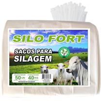 Sacos Para Silagem Br 51x100 200 Micras C/300 + Abraçadeiras