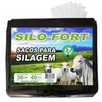 Sacos Para Silagem Prt 51x100 200 Micras C/50 + Abraçadeiras