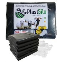 Sacos Para Silagem Silo Pacote Com 50 Unidades + 50 Abraçadeiras - PlastSilo