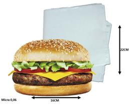 Sacos Pe Hamburguer 22x16 0,06 100un