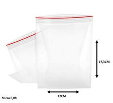 Sacos Pe Zip Talge 12x17,3 100un