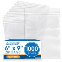 Sacos plásticos de poliéster Spartan Industrial, 6 x 9 polegadas, 4 mil, 1000 unidades Sacos plásticos de poliéster Spartan Industrial, 6 x 9 polegadas, 4 mil, 1000 unidades