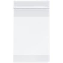 Sacos plásticos Plymor 4x6cm 4 mil com zíper branco x1000 Sacos plásticos Plymor 4x6cm 4 mil com zíper branco x1000