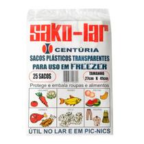 Sacos Pláticos Transparentes Para Uso em Freezer Centúria 25 Unidades
