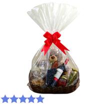 Sacos Presente Transparente Grande 72x90 Cestas Incolor 25un Sacos Presente Transparente Grande 72x90 Cestas Incolor 25un