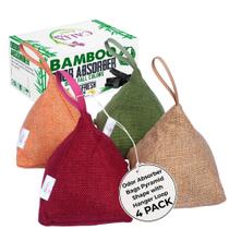 Sacos purificadores de ar de carvão vegetal de bambu CallaBurst 200g, pacote com 4