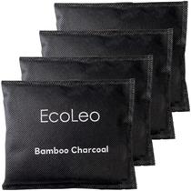 Sacos purificadores de ar de carvão vegetal de bambu EcoLeo 80g (4 unidades)