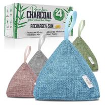 Sacos purificadores de ar de carvão vegetal de bambu, pacote com 800 g e 4 - CallaBurst