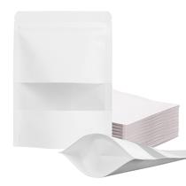 Sacos que podem ser fechados novamente FireKylin, 100 unidades de papel kraft branco