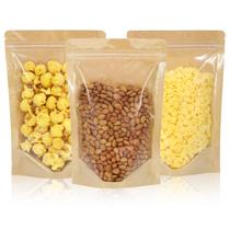 Sacos que podem ser fechados novamente Mstar Packing Kraft 100 unidades 14x20cm Stand Up Sacos que podem ser fechados novamente Mstar Packing Kraft 100 unidades 14x20cm Stand Up