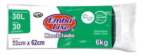 Sacos Reciclado Preto Pct. C/ 30 - 30 Litros embalixo Kit 2un