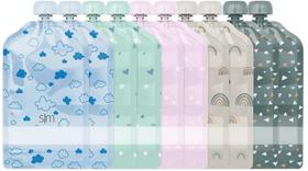 Sacos Reutilizáveis para Comida de Bebê (10 Unidades) - 150ml - Design Moderno e Simples Sacos Reutilizáveis para Comida de Bebê (10 Unidades) - 150ml - Design Moderno e Simples