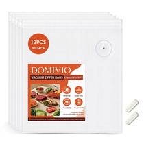 Sacos Reutilizáveis para Seladora a Vácuo DOMIVIO 30 x 34 cm, 12 Unidades Sacos Reutilizáveis para Seladora a Vácuo DOMIVIO 30 x 34 cm, 12 Unidades