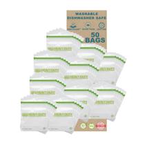 Sacos reutilizáveis Smelly Proof BULK VALUE, pacote com 50, 8,5 x 10 cm e 1,25 L