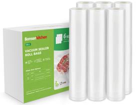 Sacos seladores a vácuo Bonsenkitchen VB21 6 rolos 28x500cm sem BPA