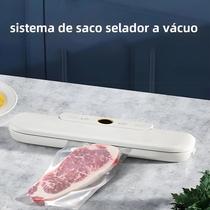 Sacos Seladores a Vácuo Reutilizáveis Sem BPA Rolo De 500 Cm Para Armazenamento De Alimentos