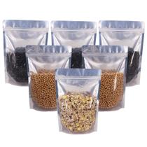 Sacos Stand Up Pouch Belinlen, pacote com 100 unidades, 17 x 24 cm, alumínio Sacos Stand Up Pouch Belinlen, pacote com 100 unidades, 17 x 24 cm, alumínio