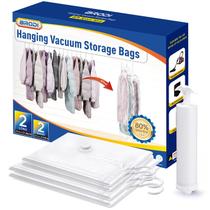 Sacos suspensos de armazenamento a vácuo Brodi para roupas (pacote combinado com 4) Sacos suspensos de armazenamento a vácuo Brodi para roupas (pacote combinado com 4)