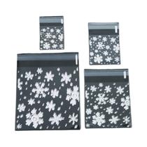 Sacos Transparentes Autoadesivos Em Forma De Floco De Neve 100pcs Para Armazenamento De Doces E