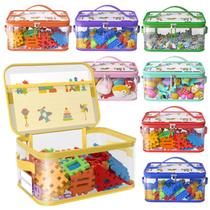 Sacos transparentes impermeáveis de PVC para armazenamento de brinquedos Shcsdr, 8 unidades