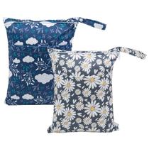 Sacos úmidos e secos para fraldas de pano ALVABABY, 2 peças à prova d'água, 30x36cm