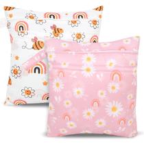 Sacos úmidos e secos para fraldas de pano SANFERGE 40x36 cm, impermeáveis, 2 unidades