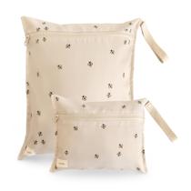 Sacos úmidos resistentes à umidade, conjunto de 2 mushie para itens para bebês e abelhas Sacos úmidos resistentes à umidade, conjunto de 2 mushie para itens para bebês e abelhas