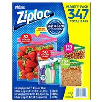 Sacos Ziploc 196L, 47L, 283mL, 296mL (347 unidades)