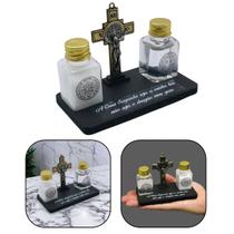Sacramental Crucifixo Medalha de São Bento - Água e Sal Sacramental Crucifixo Medalha de São Bento - Água e Sal