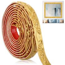 Sacubee Moldura Flexível de PVC 4 m Dourado Champanhe Sacubee Moldura Flexível de PVC 4 m Dourado Champanhe