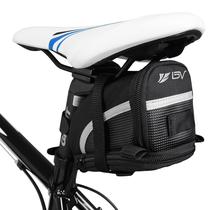 Saddle Bag BV Bicycle Strap-On com bolso refletivo e de malha Saddle Bag BV Bicycle Strap-On com bolso refletivo e de malha