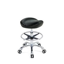 Saddle Stool Rolling Saddle Chair Hnkastele para cozinha preta