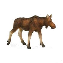 Safari Ltd. North American Wildlife Cow Moose - Modelo de estatueta de brinquedo pintado à mão realista - Construção de qualidade a partir de materiais livres de ftalato, chumbo e BPA - para maiores de 3 anos